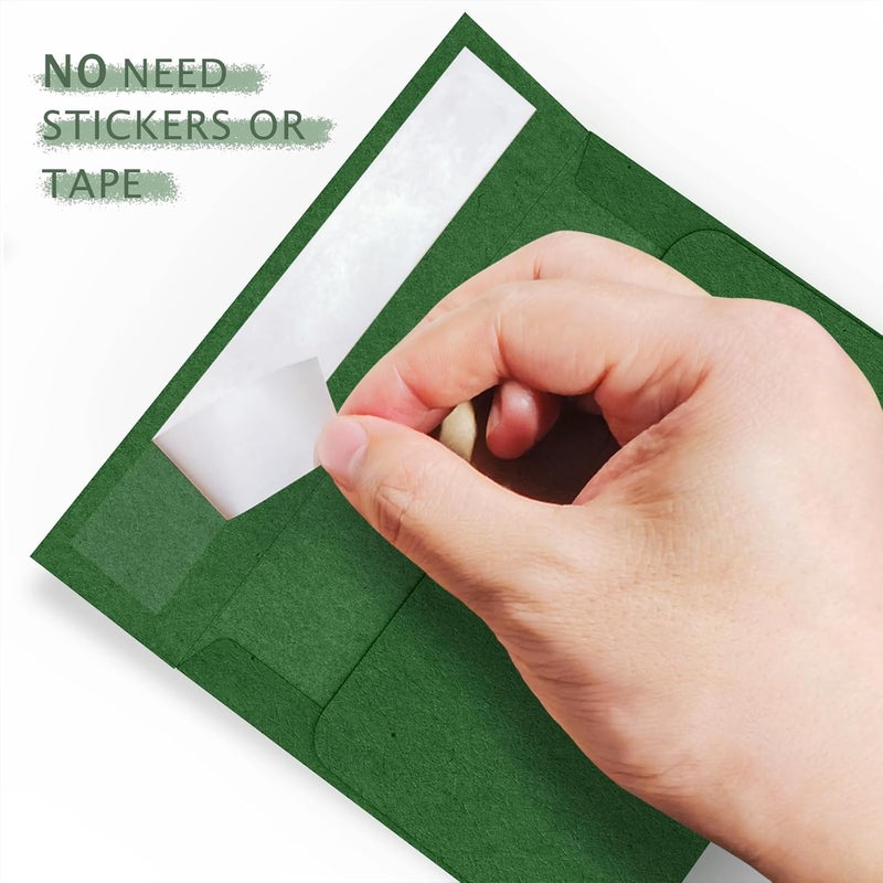 Goefun Dark Green Envelopes A2 100 Pack Self Seal, 120 GSM Printable Invitation Envelopes 4-3/8 x 5-3/4 for Card Making, Photos, Wedding Invitations, Graduation, Baby Shower, and Various Holidays - Image 4